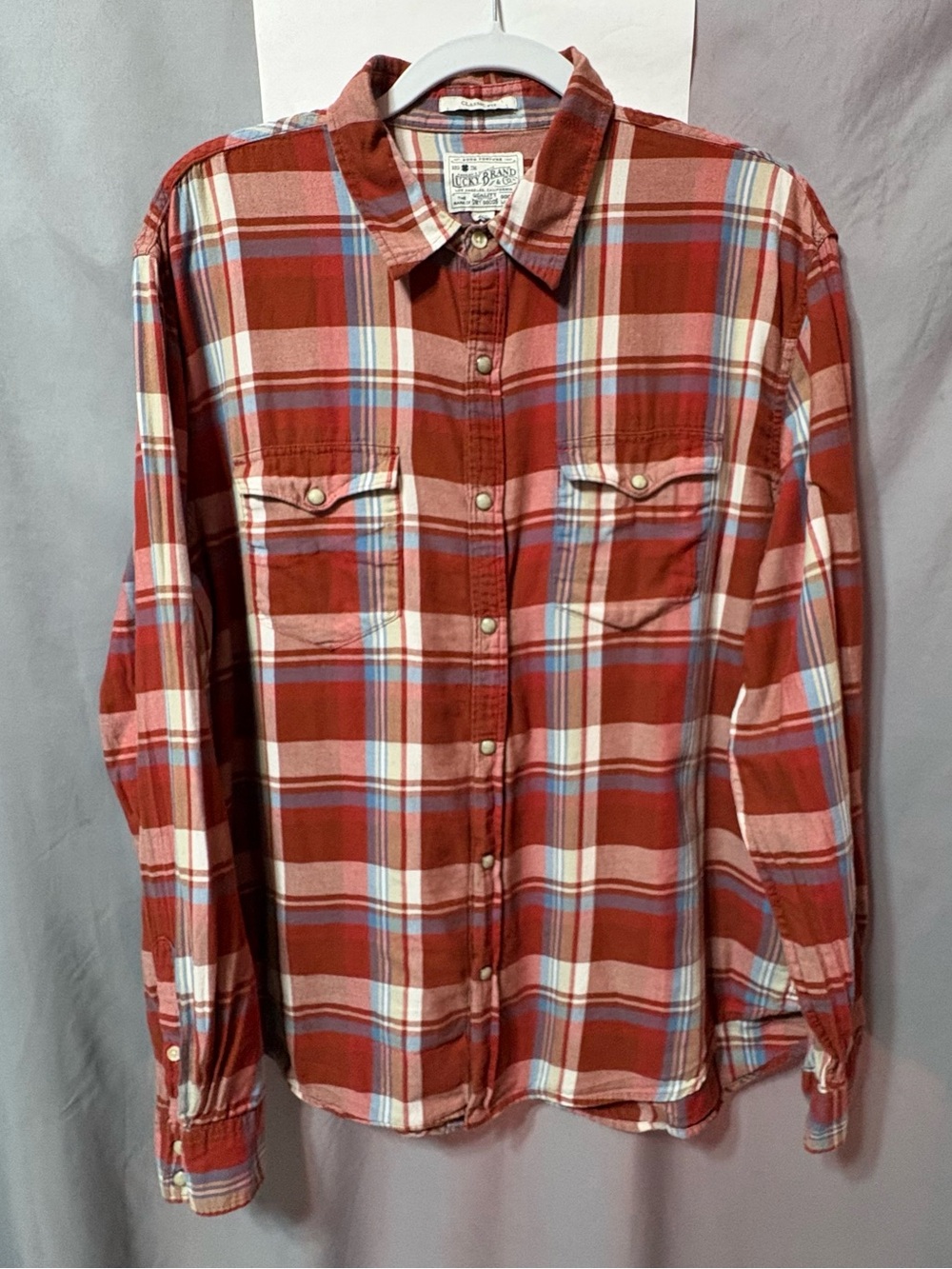 Lucky Brand Alameda Western Shirt Pearl Snap Buttons